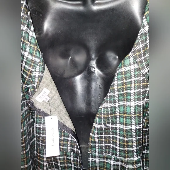Mi Ami for Francesca's NWT plaid green dress size xl, square neck XL - Picture 9 of 13